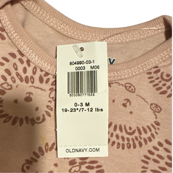 Old Navy Baby Bodysuit & Sleeper Set – 3-Piece – Size 0–3 Months - Picture 2 of 4